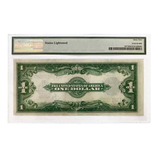 1923 $1 Silver Certificate Currency Note PMG UNC 62