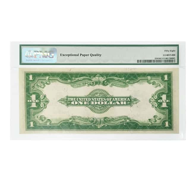 1923 $1 Silver Certificate Currency Note Woods White PMG AU 58 EPQ