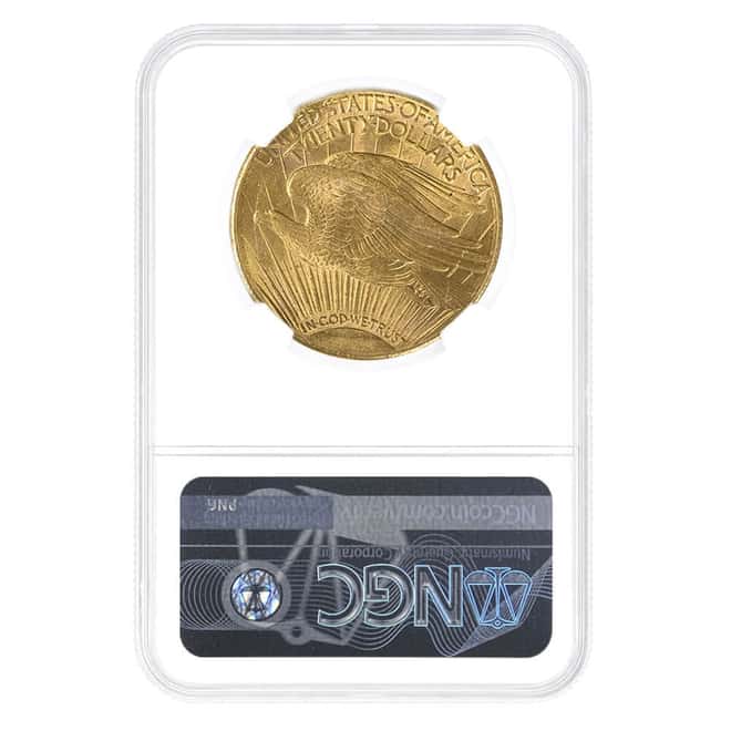 1925-S $20 Saint Gaudens Double Eagle Gold Coin NGC MS 61