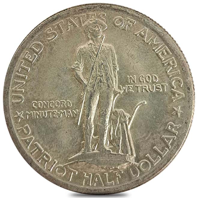 1925 Lexington 90% Silver Half Dollar 50C Commemorative Coin BU