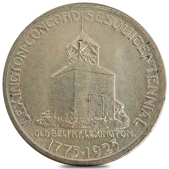 1925 Lexington 90% Silver Half Dollar 50C Commemorative Coin BU