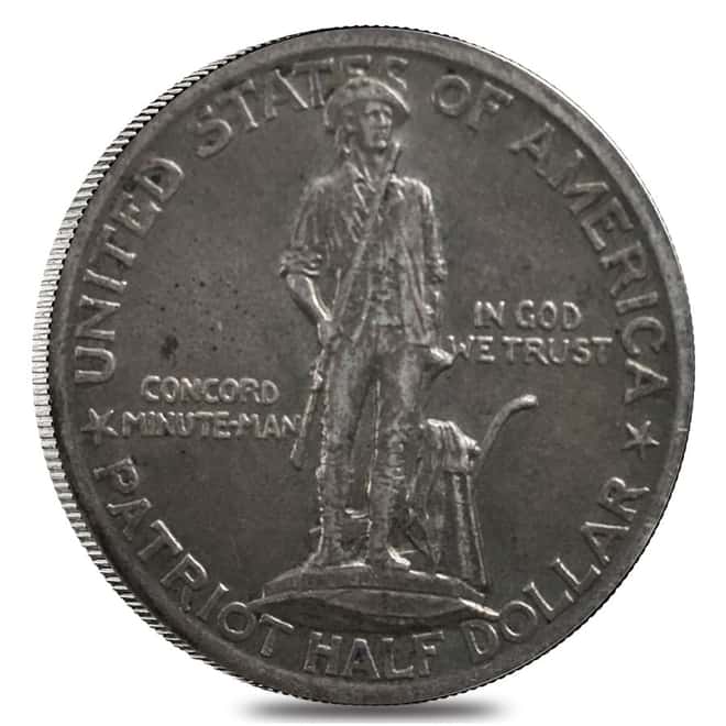 1925 Lexington Half Dollar 90% Silver Commem Avg Circ