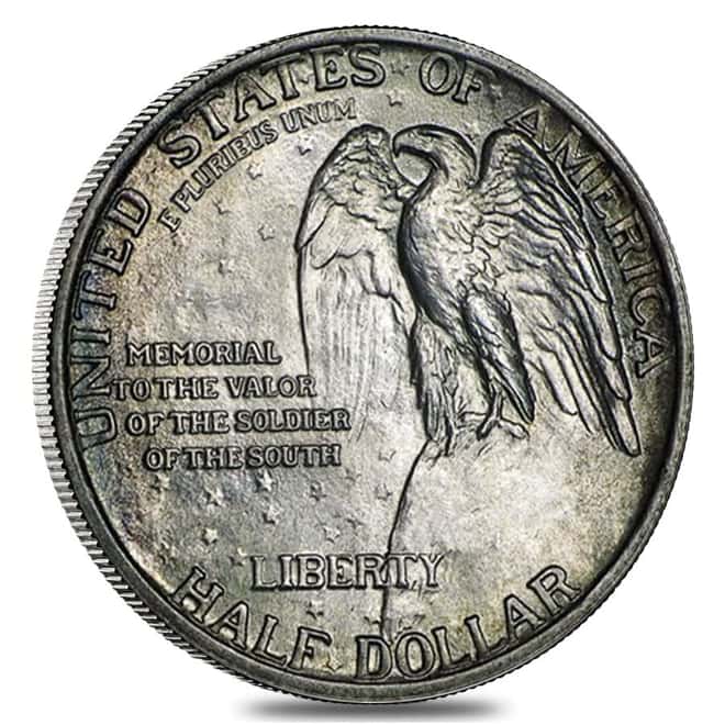 1925 Stone Mountain Half Dollar 90% Silver Commem BU