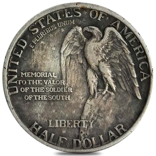 1925 Stone Mountain Silver Half Dollar 50C Commemorative Coin Cull