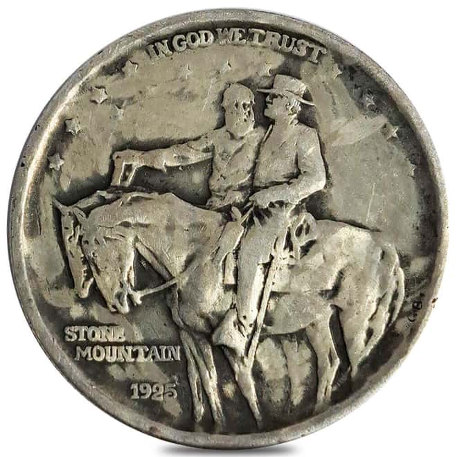 1925 Stone Mountain Silver Half Dollar 50C Commemorative Coin Cull