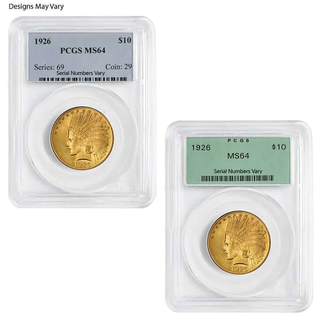 1926 $10 Indian Head Eagle Gold Coin PCGS MS 64