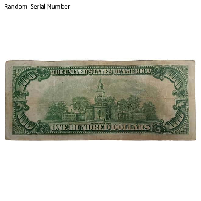 1928 $100 Federal Reserve Note United States Cull