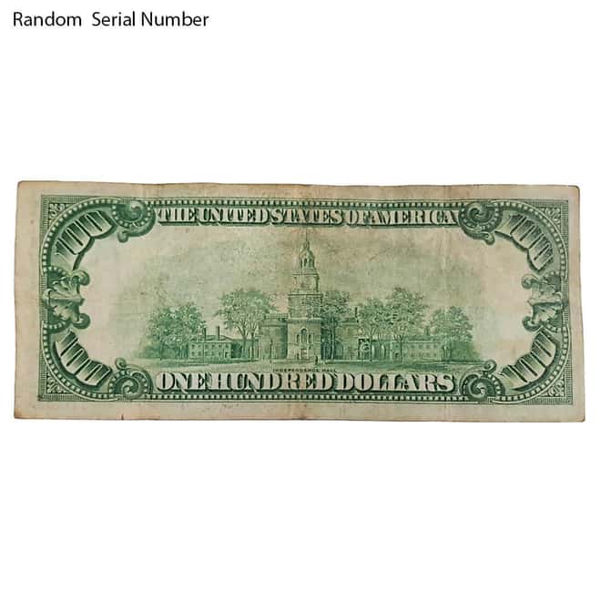 1928 $100 Federal Reserve Star Note United States Avg Circ