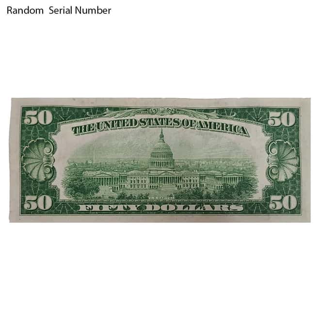 1928 $50 Federal Reserve Note United States AU/CU