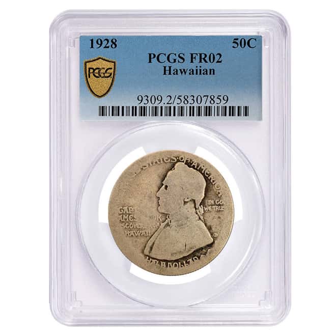 1928 Hawaii Silver Half Dollar 50C Commemorative Coin PCGS FR02 Fair 2