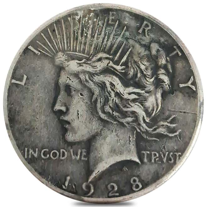 1928 Peace Silver Dollar $1 Cull