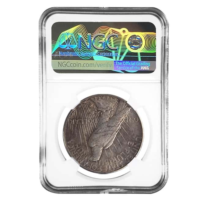 1928 Silver Peace Dollar NGC AU 58