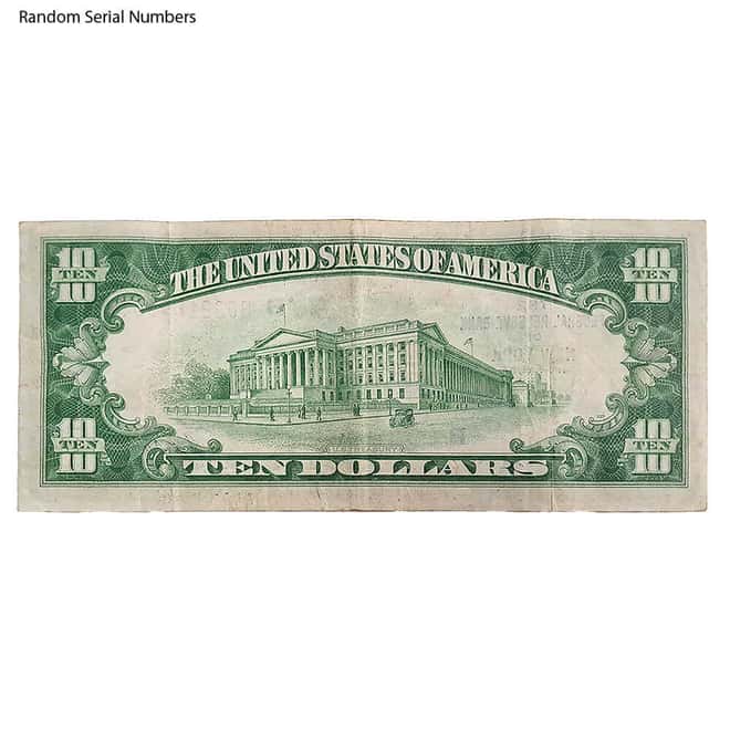 1929 $10 National Currency Note New York Avg Circ