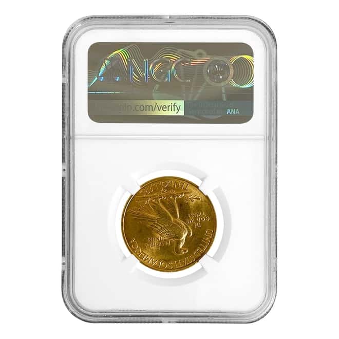 1932 $10 Indian Head Eagle Gold Coin NGC MS 61