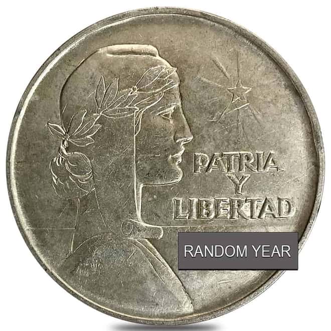 1934-1939 Silver 1 Peso (ABC) Circulated ASW 0.7734 oz