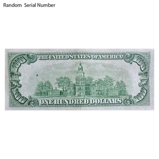 1934 $100 Federal Reserve Note United States Cull