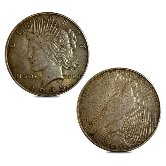 1935-S Peace Silver Dollar $1 XF