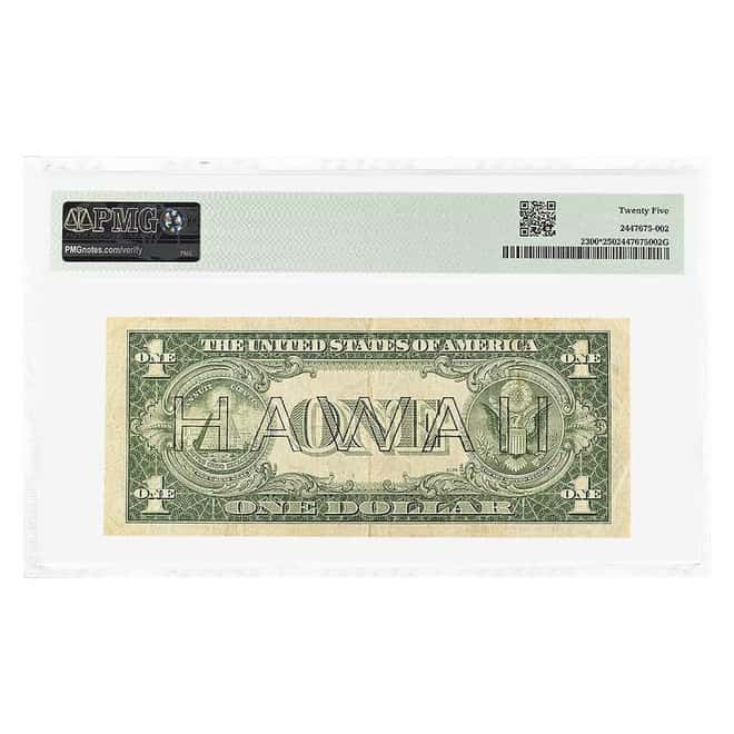 1935 A $1 Silver Certificate Currency Star Note Hawaii WWII Emergency Issue PMG VF 25