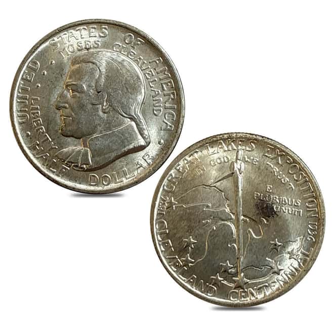 1936 Cleveland 90% Silver Half Dollar 50C Commemorative Coin AU/BU