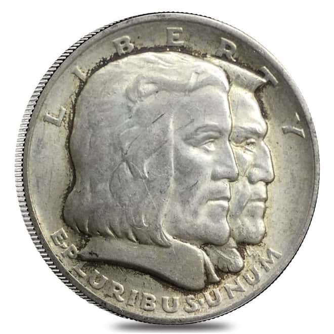 1936 Long Island Half Dollar 90% Silver Commem AU