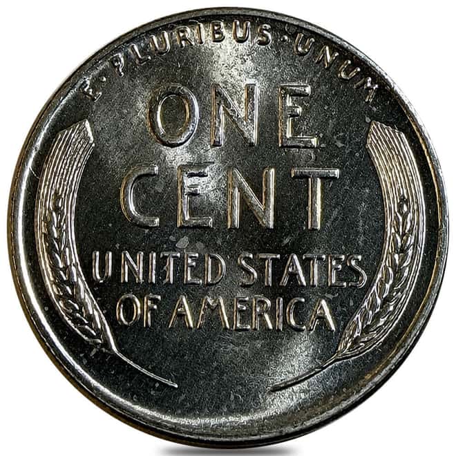 1943 Steel Lincoln Wheat Penny 1 Cent AU/BU (Random Mint)
