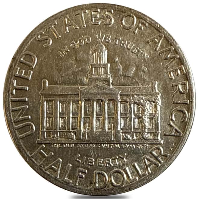 1946 Iowa 90% Silver Half Dollar 50C Commemorative Coin Avg Circ