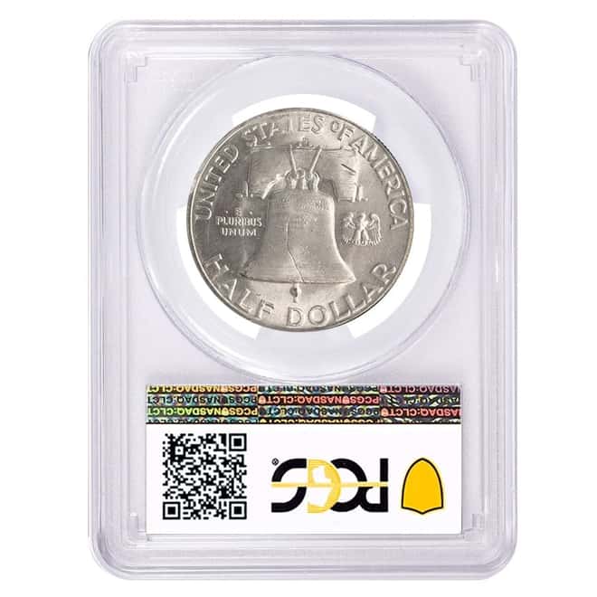 1949-D Franklin Silver Half Dollar 50C PCGS MS 64 FBL