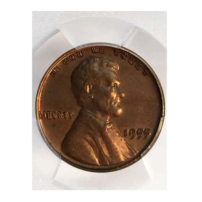 1955 Doubled Die Obv Lincoln Wheat Penny 1 Cent PCGS AU Detail