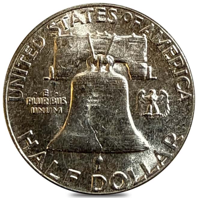 1955 Franklin "Bugs Bunny" Silver Half Dollar 50C AU/BU