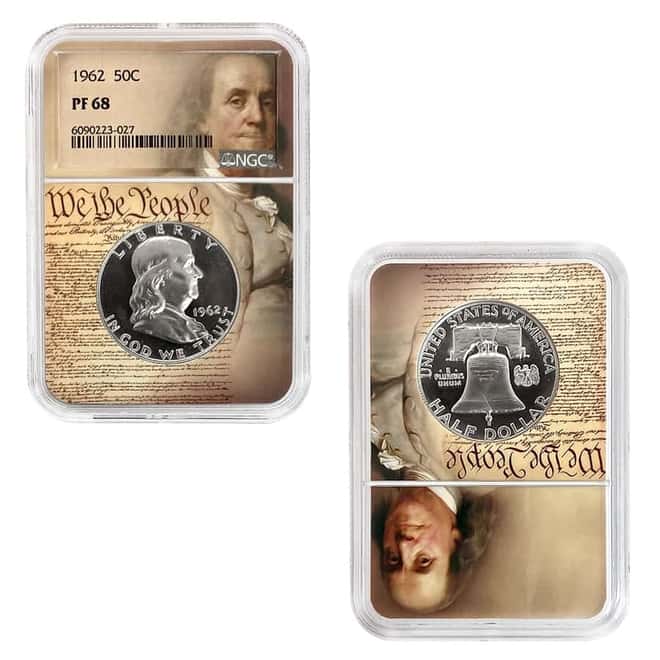 1958-1963 Franklin Half Dollar 50C 90% Silver Proof 6-Coin Set NGC PF 68