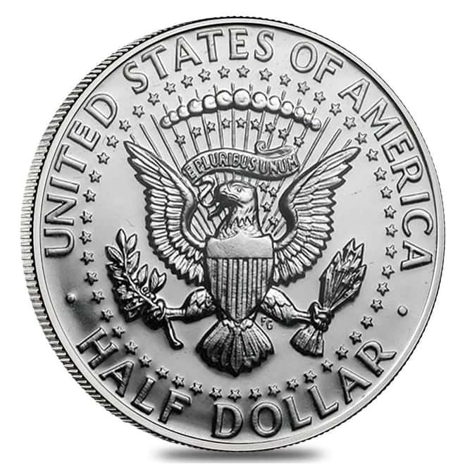 1964 Accented Hair Kennedy Half Dollar 90% Silver Proof Coin
