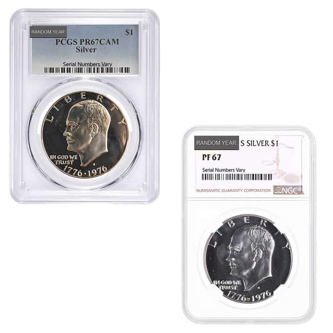 1971-1976 S Proof Eisenhower 40% Silver Dollar $1 NGC/PCGS PF 67 (Random Year)