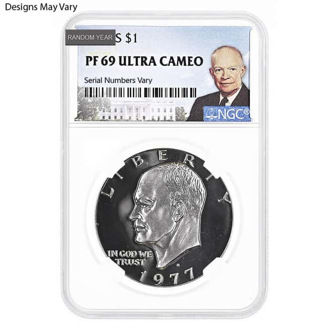 1971-1978 Proof Eisenhower Clad Dollar $1 NGC/PCGS PF 69 (Random Year)