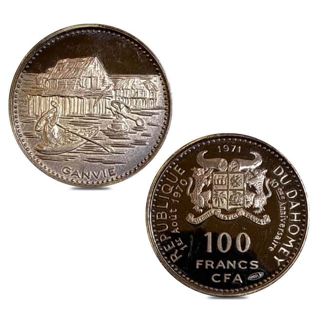 1971 Dahomey Independence Proof Silver 4-Coin Set (w/Box & COA)