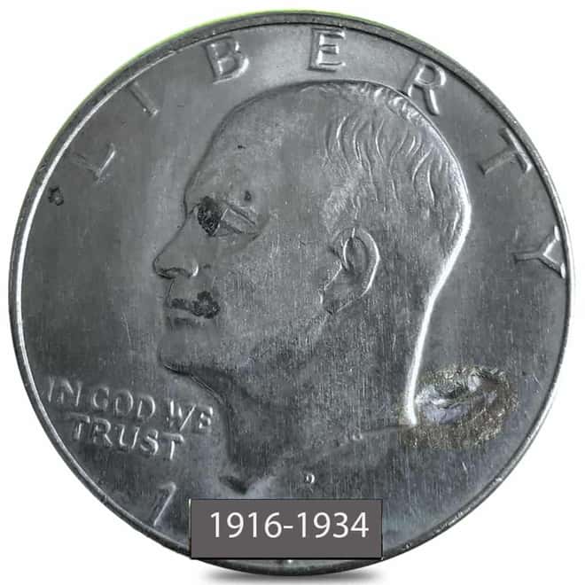 1971-1978 Clad Eisenhower Dollar Scruffy (Random Year)