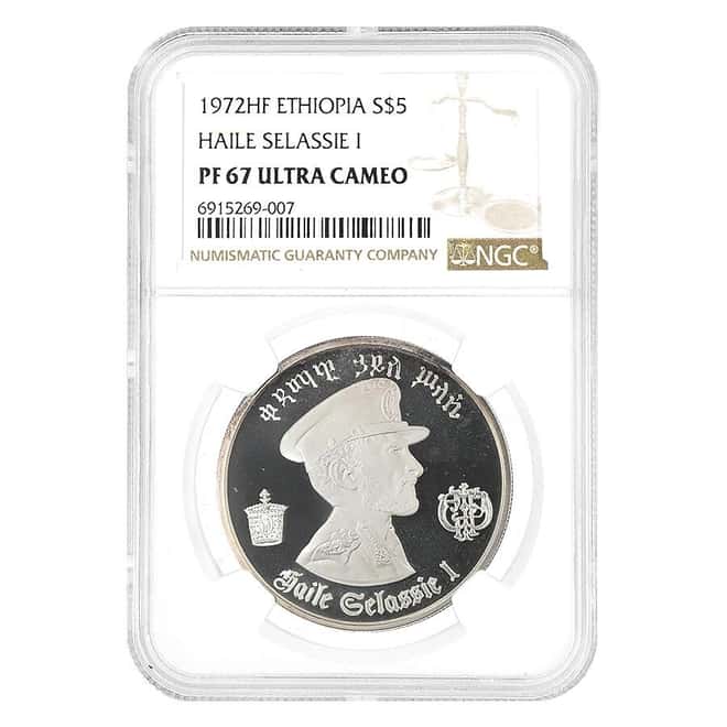 1972 Ethiopia Crown Haile Selassie I Silver Coin NGC PF 67 UCAM