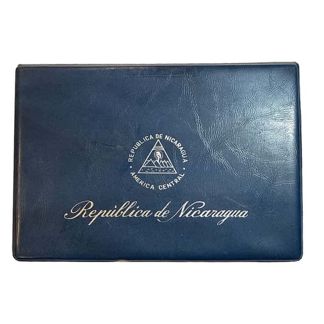 1975 Nicaragua Uncirculated/Proof Silver 5-Coin Set (w/Box & COA)