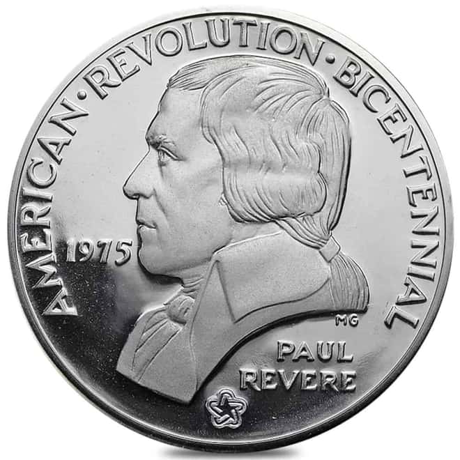1975 0.925 oz American Revolution Silver Medal (Paul Revere)