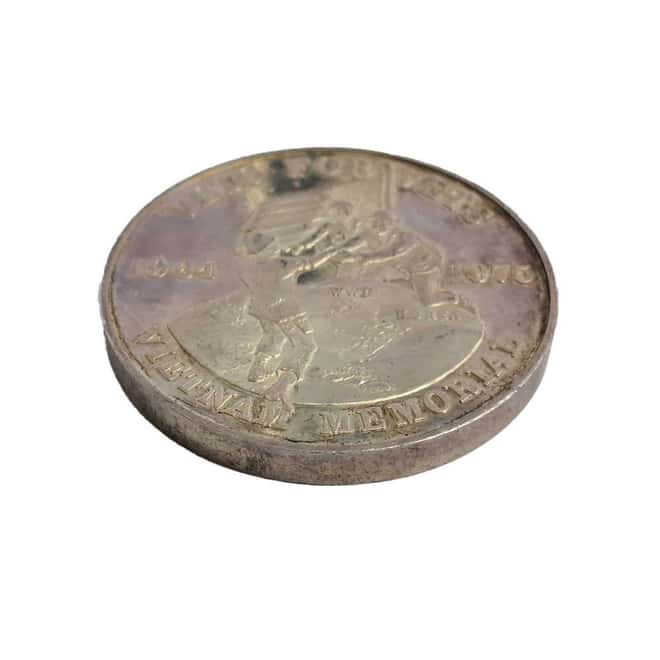 1975 3 oz Can-Am Vietnam War Memorial Johnson Matthey Rare Vintage Silver Round .999 Fine