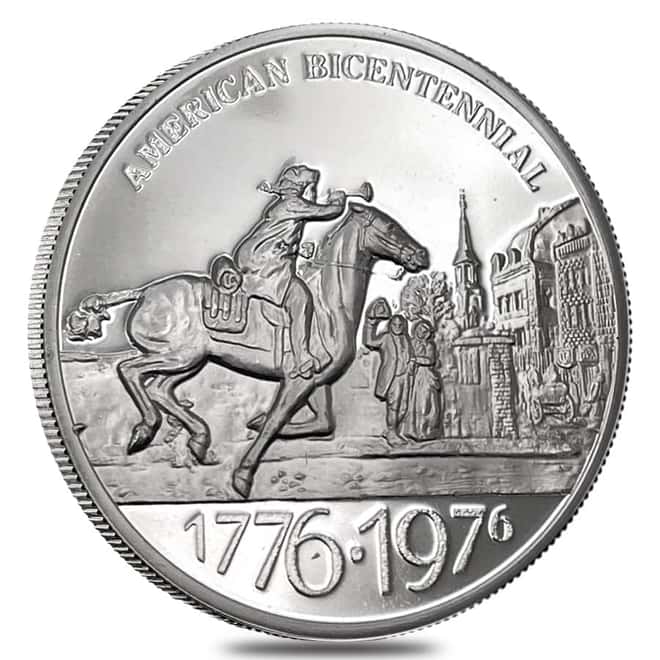 1976 Engelhard Mint American Bicentennial - New Jersey Silver Round ASW 0.925 oz