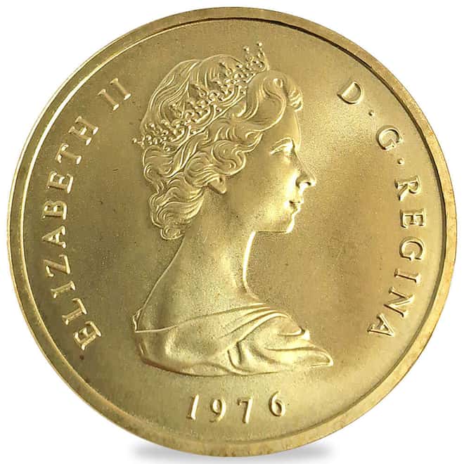 1976 Turks & Caicos Islands 100 Crowns Gold Coin BU