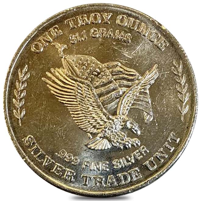 1981 1 oz U.S. Assay Office Strategic Stockpile Silver Round .999 Fine