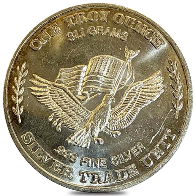 1981 1 oz U.S. Assay Office Strategic Stockpile Silver Round .999 Fine
