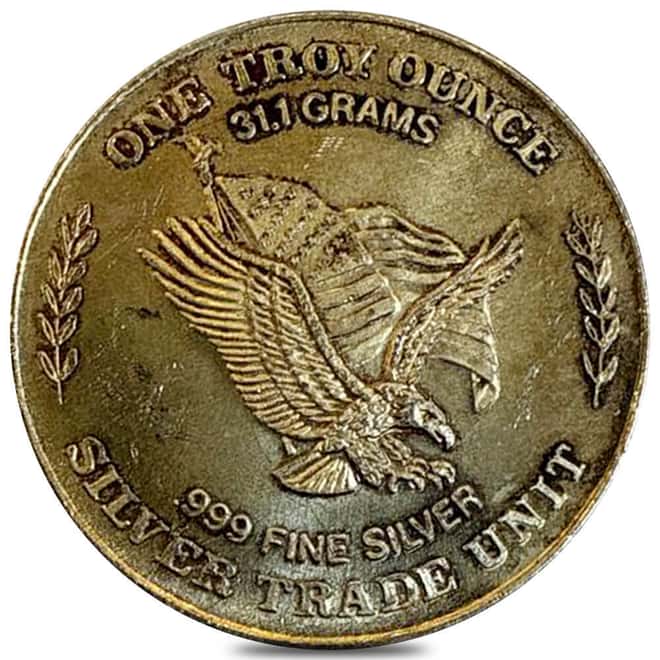 1981 1 oz U.S. Assay Office Strategic Stockpile Silver Round .999 Fine
