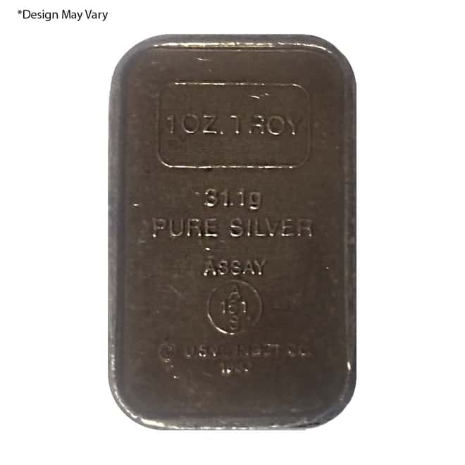 1 oz A-Mark USVI Ingot Co Silver Bar .999 Fine (Random Designs)