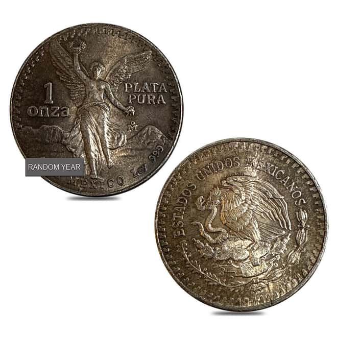1982-1986 1 oz Mexican Silver Libertad Coin Avg Circ (Random Year)