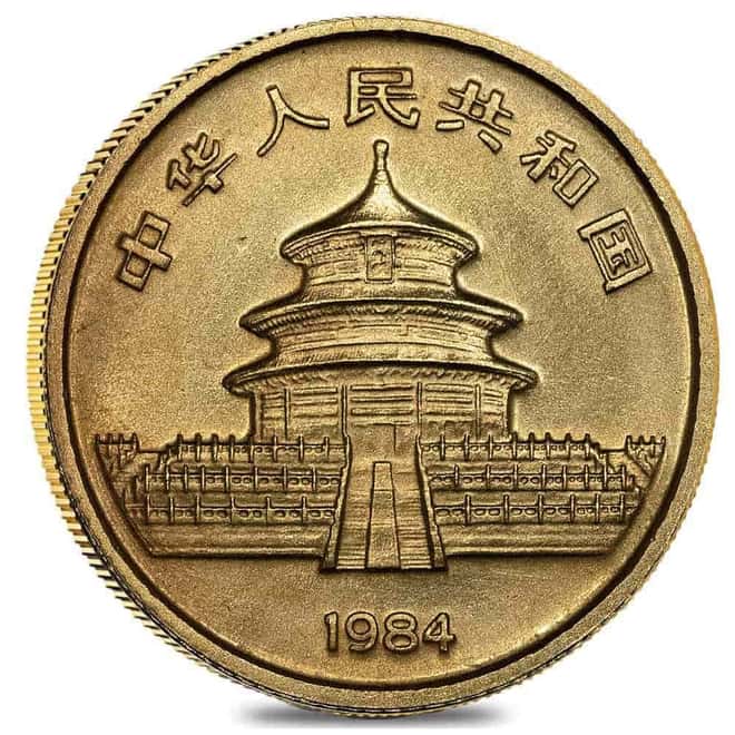 1984 1/20 oz Chinese Gold Panda 5 Yuan .999 Fine BU (Sealed)