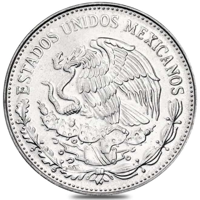 1985 Mexico 50 Pesos 1986 FIFA World Cup Silver Coin BU