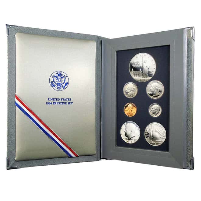 1986-S US Mint Prestige Proof Silver Set (w/Box & COA)