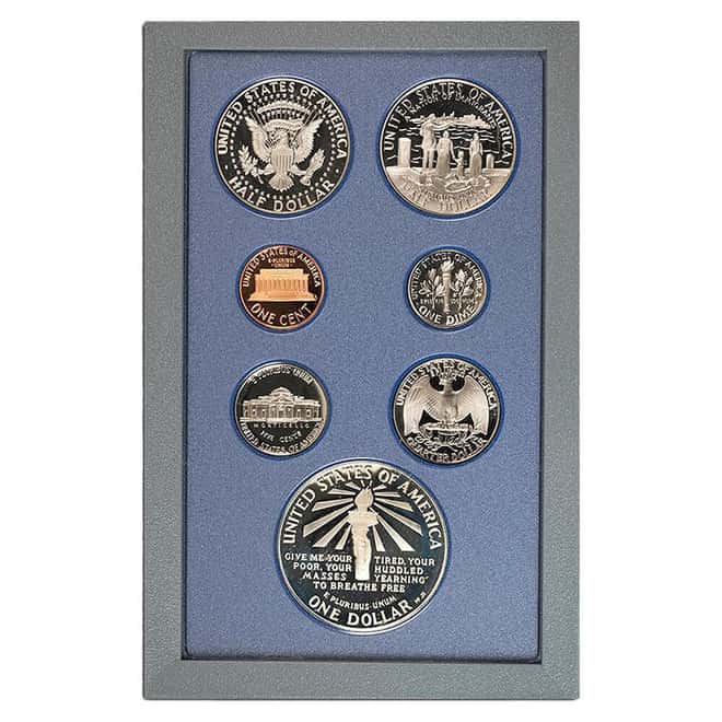 1986-S US Mint Prestige Proof Silver Set (w/Box & COA)